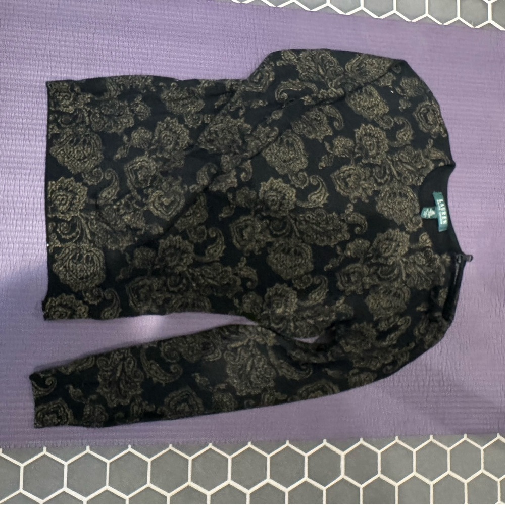 Gold and black Ralph Lauren sweater